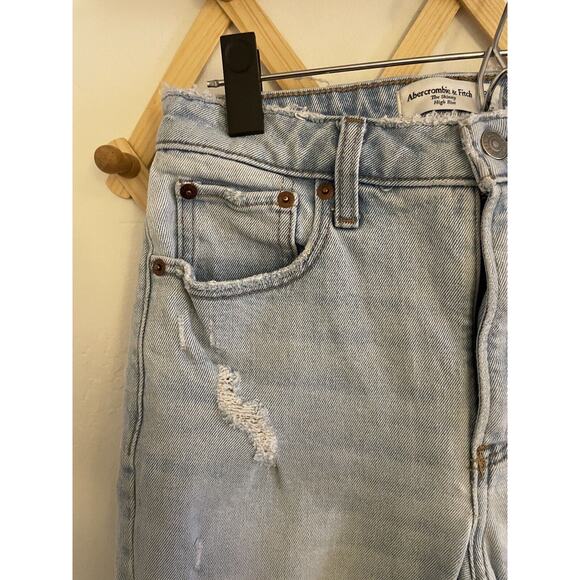 Abercrombie & Fitch Jeans Women's 2 Curve Love The Skinny High Rise Light Blue - Picture 7 of 8